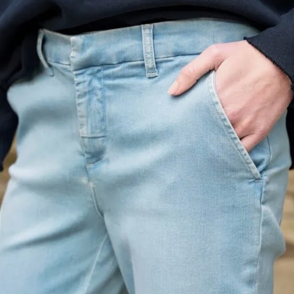 Frank & Eileen Light Wash Denim Wicklow Pant Size 4 - Picture 2 of 12